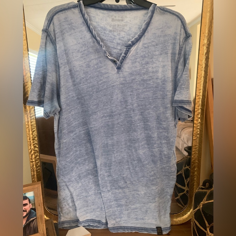 Lucky brand large burnout tshirt light blue